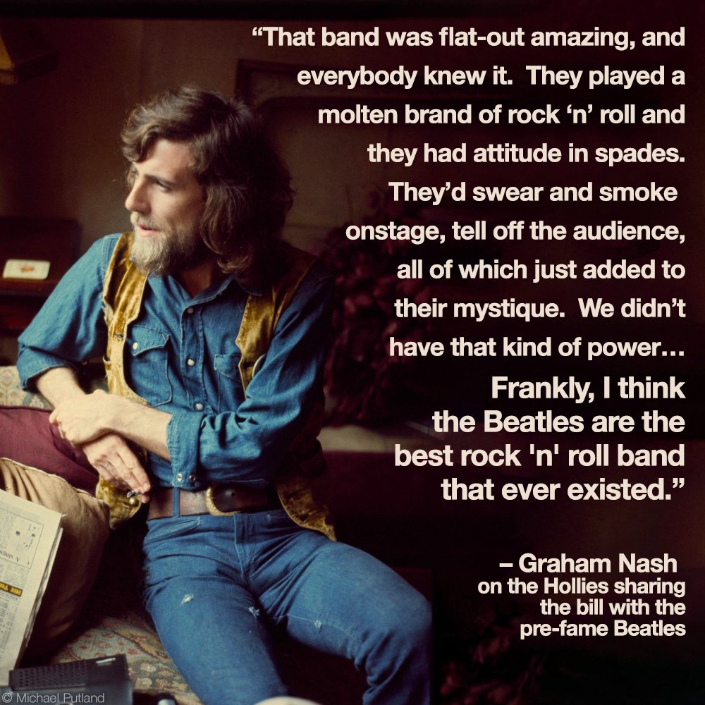 'I think the Beatles are the best rock 'n' roll band that ever existed' – @TheGrahamNash 
 
#GrahamNash #CSNY #TheHollies #CrosbyStillsAndNash #TheBeatles #LetUsNowPraise