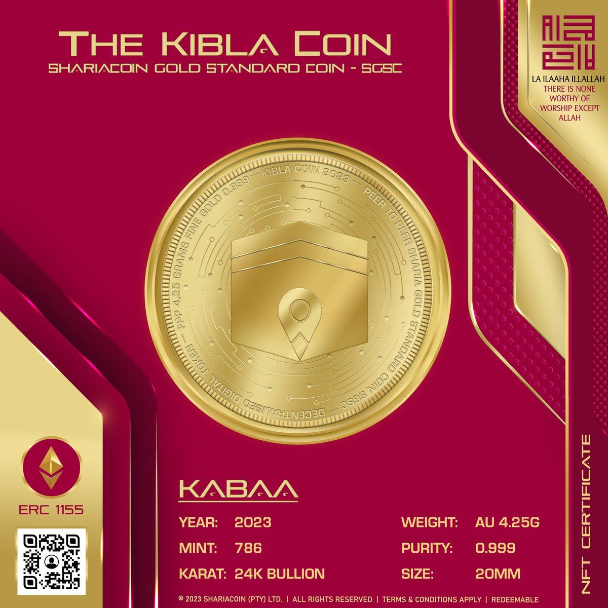 TheKiblaCoin's tweet photo. TRADE ON OPENSEA &amp; BINANCE NFT MARKETS
USE AS PAYMENT TO ANYONE, ANYWHERE IN THE WORLD 
THE POSSIBILITIES ARE ENDLESS...
Join our community! 
Sales Open 1st Ramadhan 1444 / 23 March 2023. 
Visit https://t.co/Q0RC2nkQMo to pre-order your Gold Coin NFT today! https://t.co/XWql3mAQVX