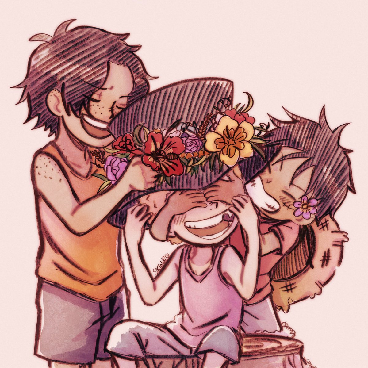 belated but happy birthday, Sabo! 🌺

#sabo #ace #luffy #aslbrothers #onepiece