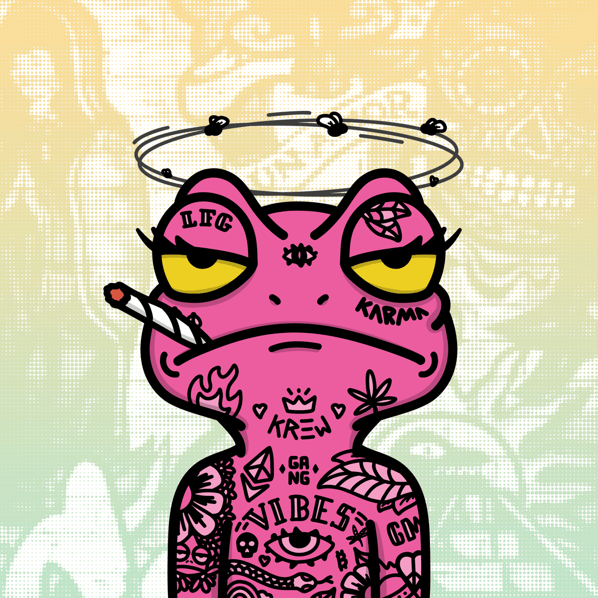 defiGravityNFT's tweet photo. Sassy Frog from the Gutterz 2 Collection by @KeepItKarmelo
#NewProfilePic #Gutterz
#Karmeleons #Karmz $KRMA https://t.co/gIxNBUOGnD