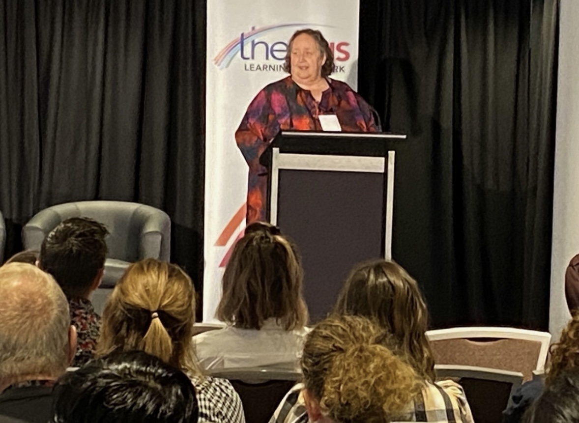 themhsorg's tweet photo. Annette Vickery from Thirrili spoke at #TheMHS Forum 2023 about Indigenous ways of responding to crisis and building community capacity. She asked everyone developing services and programs to ask" Where is the voice of Aboriginal people in this". https://t.co/tmn0LsmSBm