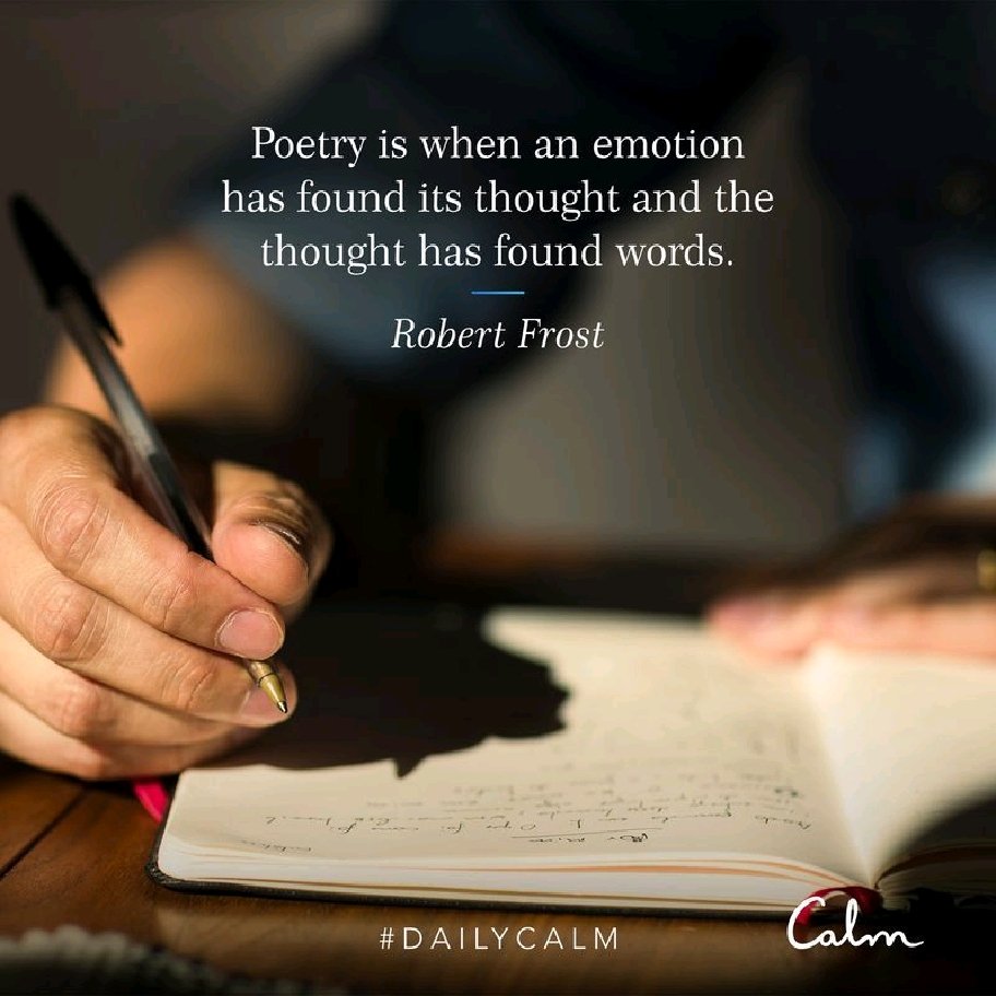 CaymanYoga's tweet photo. Poetry is when an emotion has found its thought and the thought has found words. #RobertFrost https://t.co/DQGsgy3olY