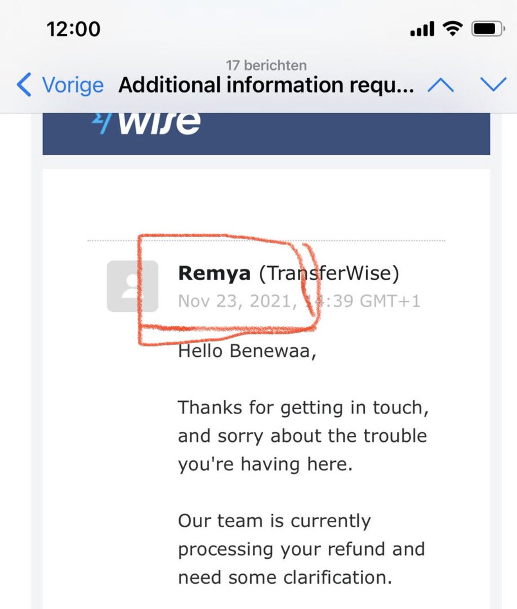BPoelgeest's tweet photo. @_redae_ @Wise Absolutely true.. I’m just a victim.. $50k held up since November 2021, after they claimed my refund is being processed 
#where my money# https://t.co/bvP5qU1Hpl