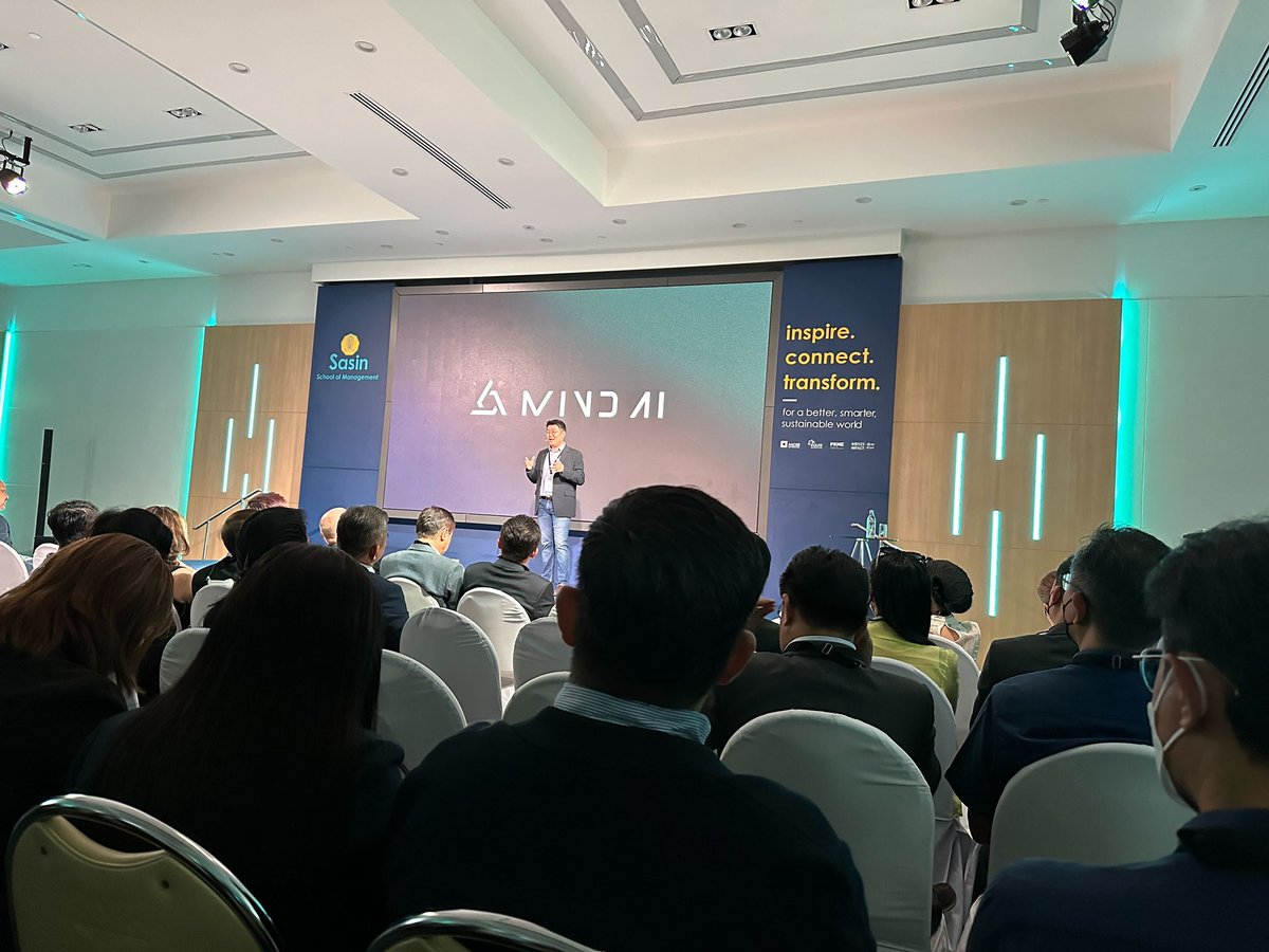 Paul Lee, our cofounder, presents <a href="/MindAI_Official/">Mind AI</a> to a large group of investors and business leaders. So much interest generated with the recent news around LLM-based AI!