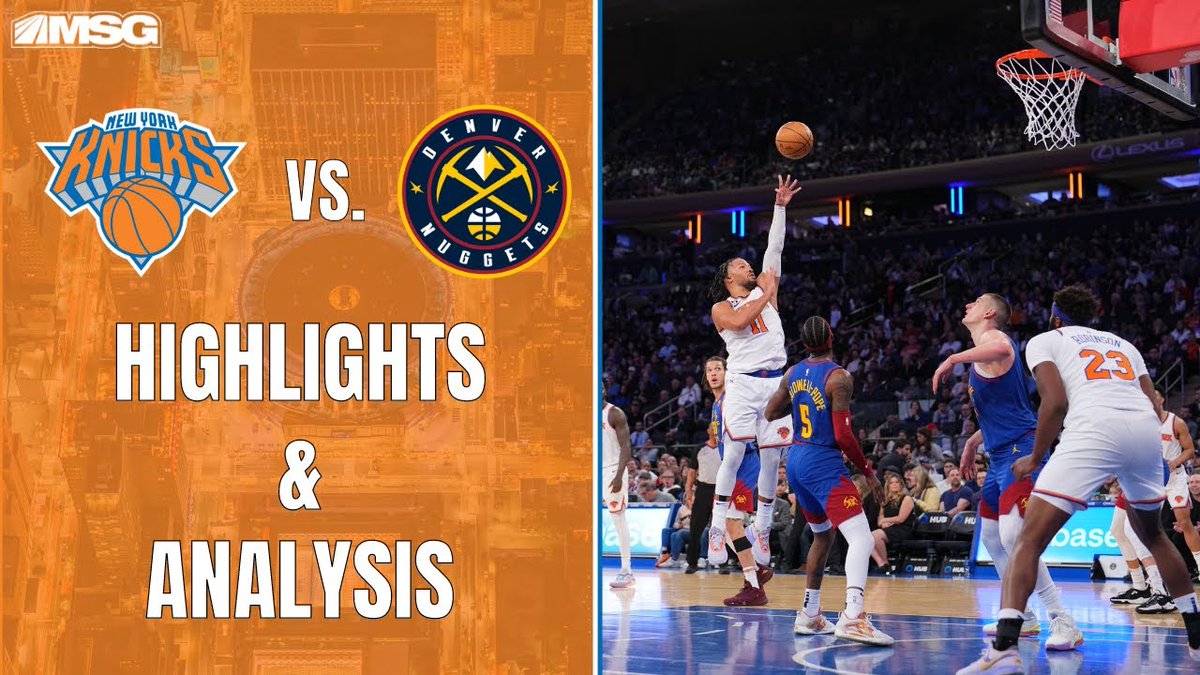Sunshine9Steve's tweet image. VIDEO:  Jalen Brunson Returns In Knicks Statement Win Over Nuggets | New York Knicks

CREATOR: MSG Networks 

See All NBA VIdeos On PostUpVideos.com 

#Knicks #MSGNetwork #NBA #NBATwitter

postupvideos.com/msg_networks/t…