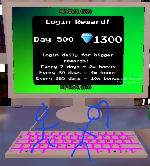 I reached Day 500 login. 🙀