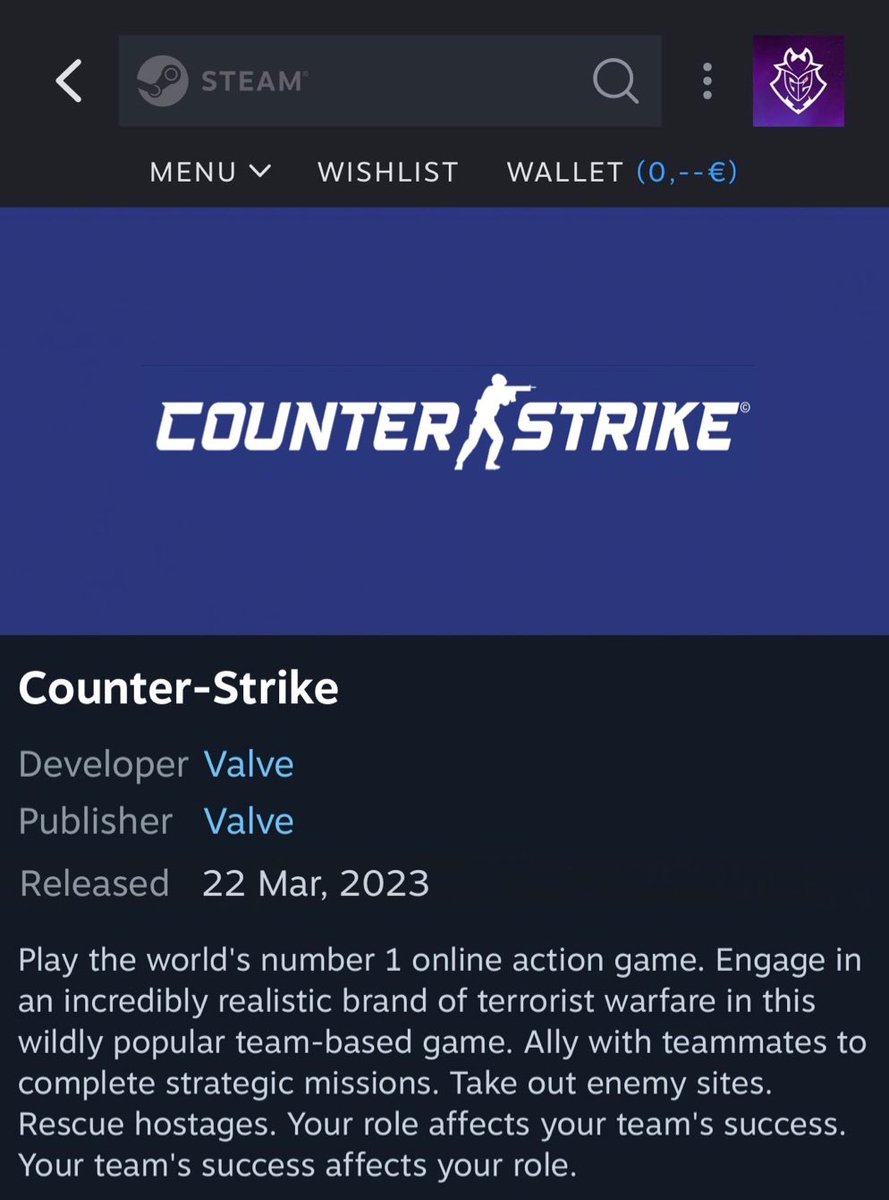 MrFr0stie's tweet photo. ITS RELEASED ON STEAM ! COUNTER STRIKE 2 #counterstrike #Source2 #CSGO2 #CS #csgos2 #CS https://t.co/7H0MfiOxgh