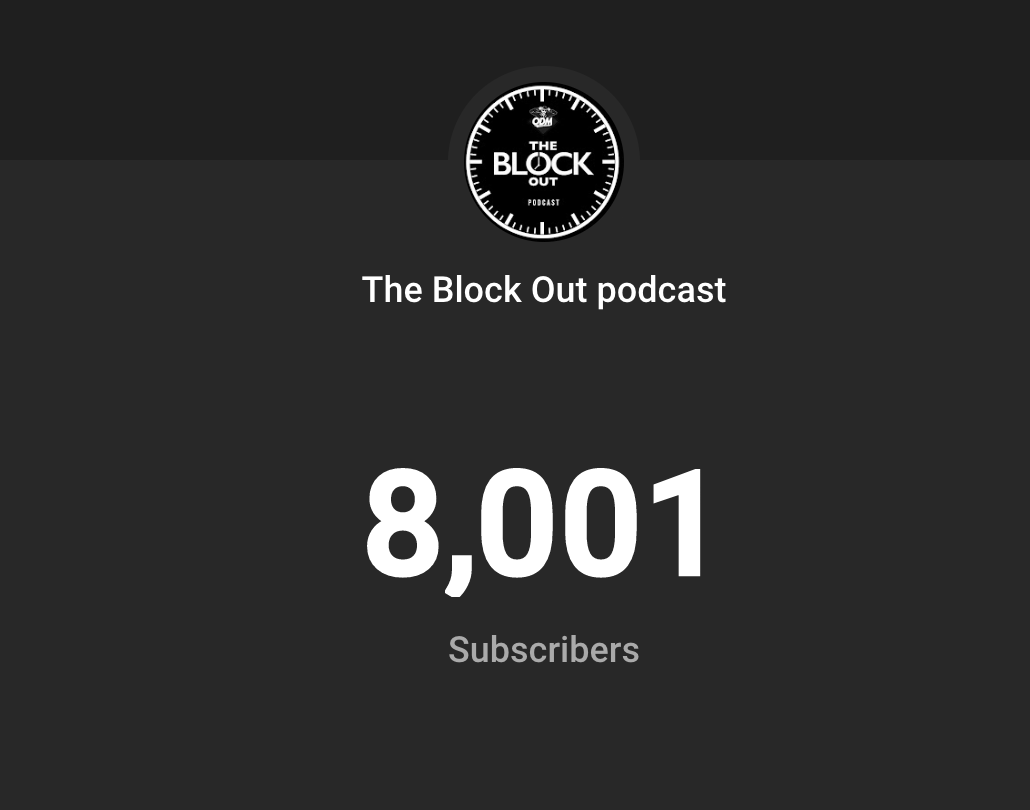 therealODM's tweet photo. Grateful for 8K! We got way more work to do!! ๐๏ธ. Thank you to those who have watched and subscribed! #TheBlockOutpodcast #RoadTo10K https://t.co/ojtG4yXqNb