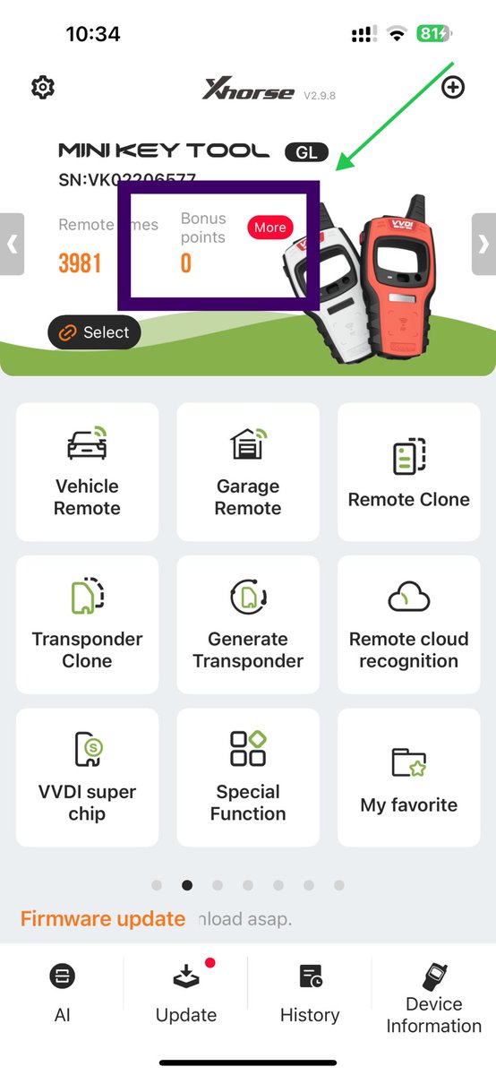 Accept VVDI BONUS points, the locksmith who wants to sell points can contact me, whatsApp +86 15712128585