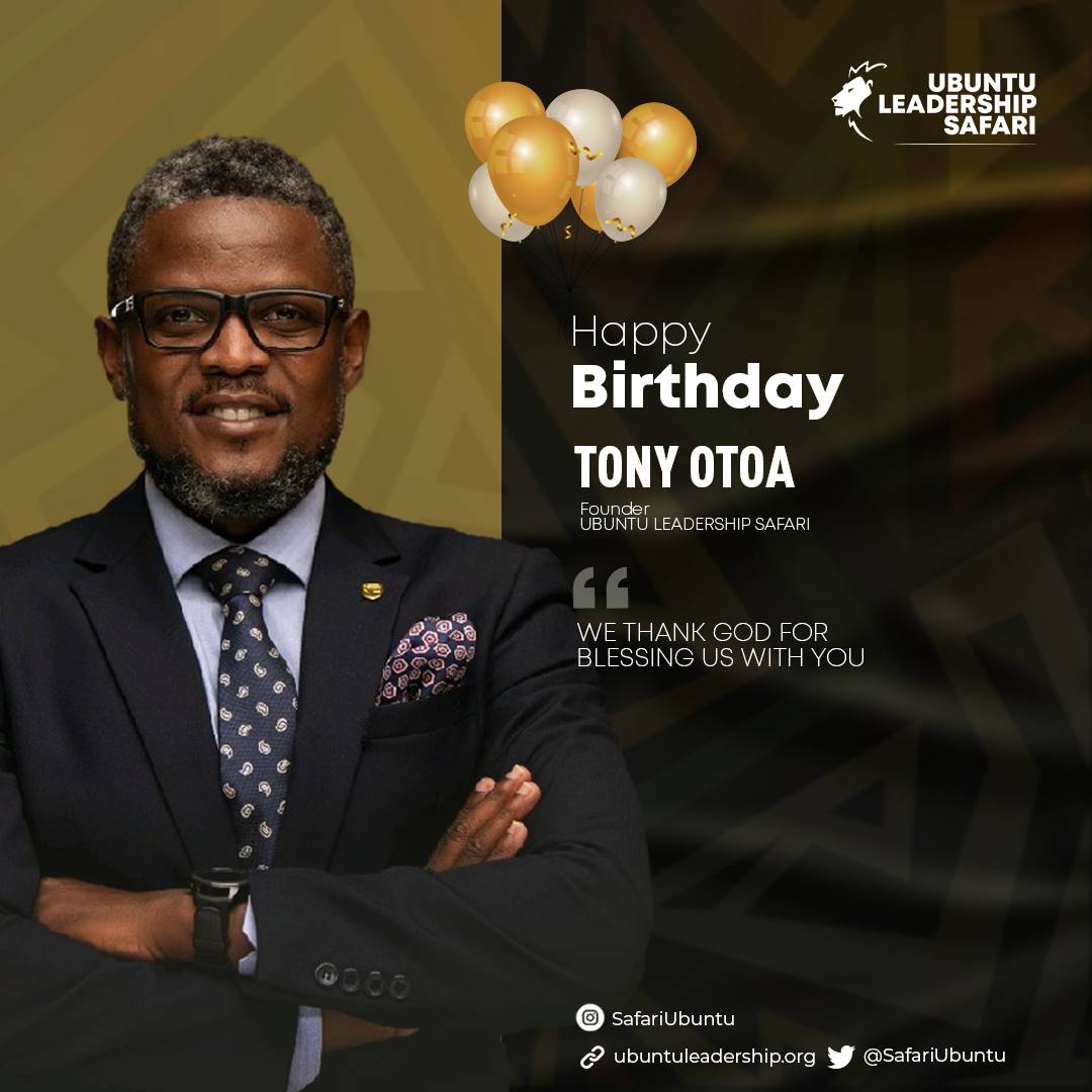 SafariUbuntu's tweet image. Today,we celebrate a visionary Leader,our founder @Comrade_Otoa

We are grateful for all the effort,passion and commitment put into Ubuntu Leadership Safari. Without you we would literally be no where!

May lines fall for you in pleasant places.

Thank you and Happy Birthday.