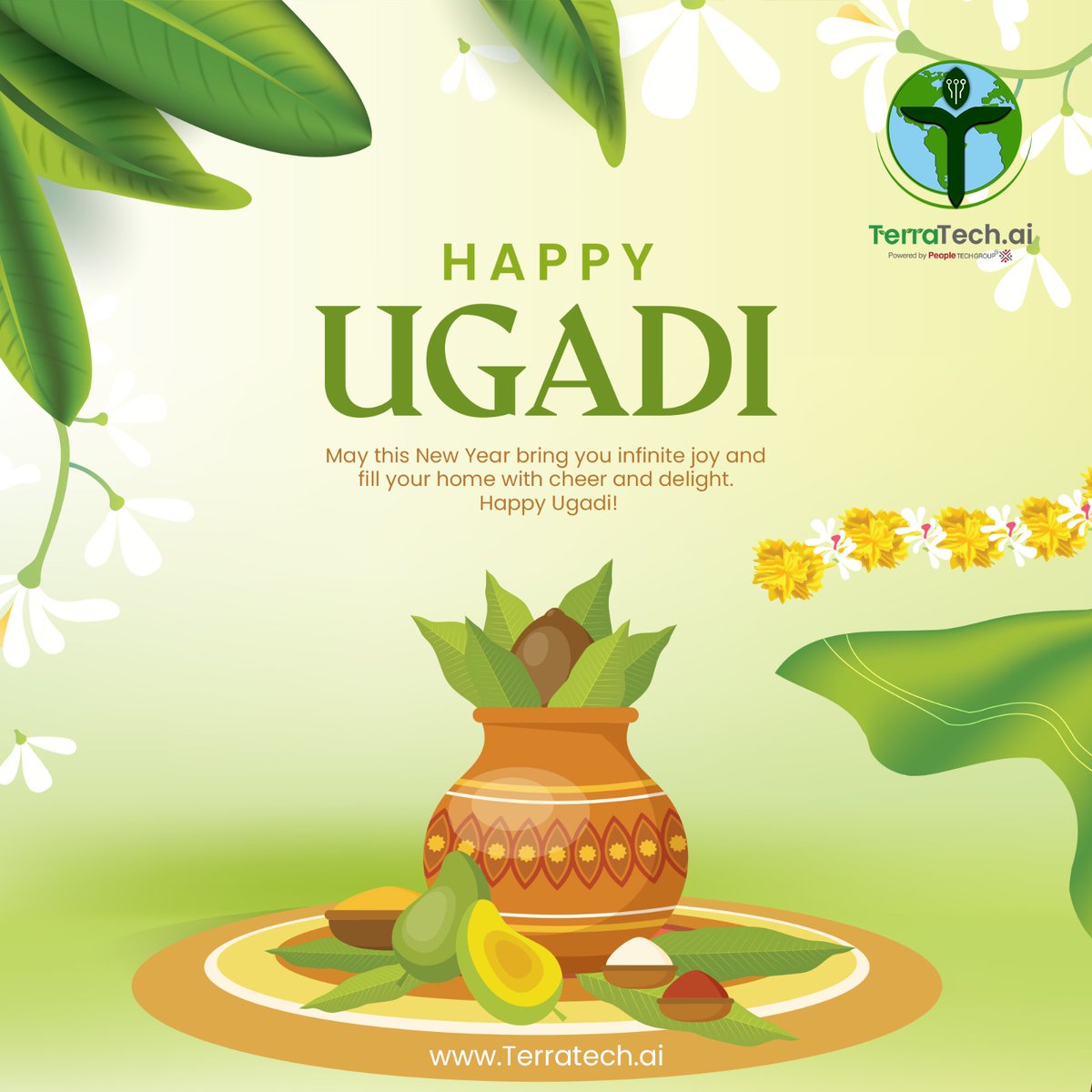 Terra Tech wishes you and your family a blessed and cheerful Ugadi!
#Peopletechgroup #terratech #Ugadi