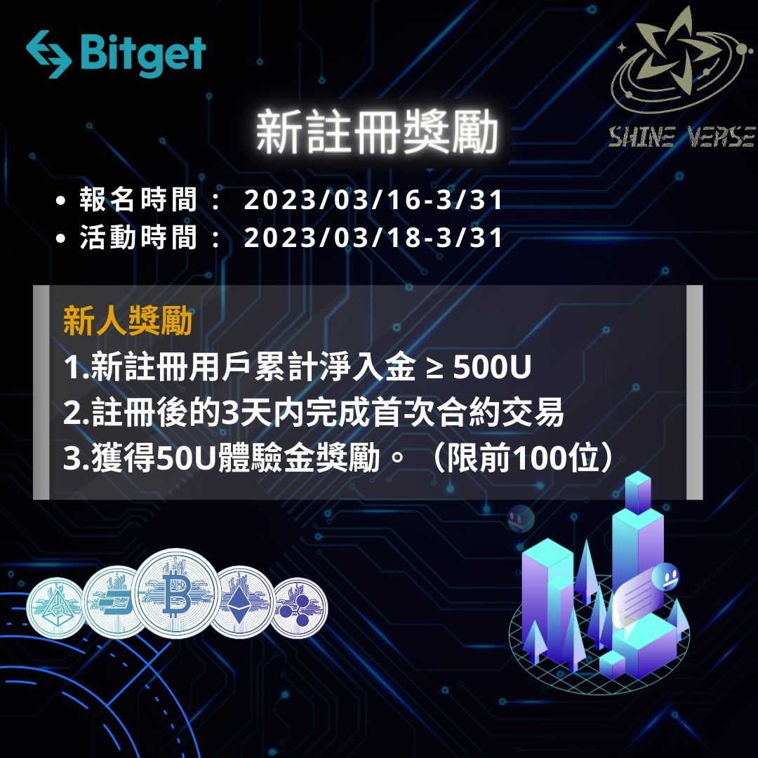 ☀️Bitget × Shineverse☀️
三月交易爭霸賽🏃

註冊partner.bitget.com/bg/shineverseJ… 邀請碼 kjpt
入LINE群reurl.cc/5MDZ4n (UID設置暱稱前段)

總獎  1000U 💰
趕快註冊進來了解!!!
入群人越多，解鎖獎越多~~~🪙🪙🪙
#Bitget #BTC #USDT #Crypto