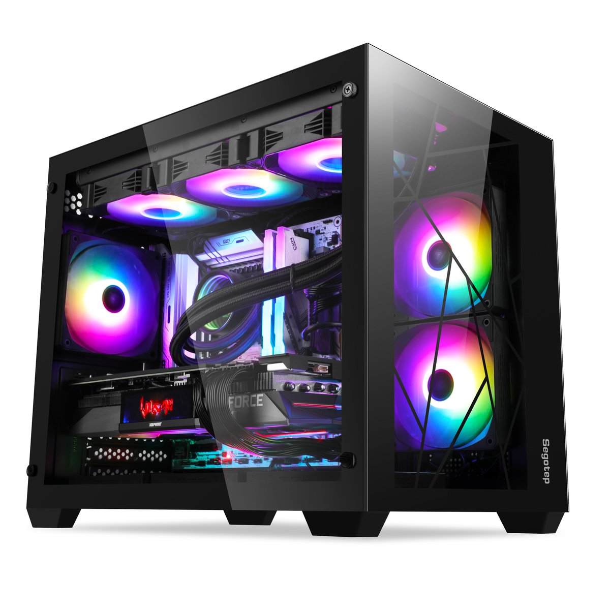 Come and check out our new cube shape PC case - the Lumi II! Enjoy the stylish look!

#Segotep #Gaming #PCcase #Cubeshape #MATX