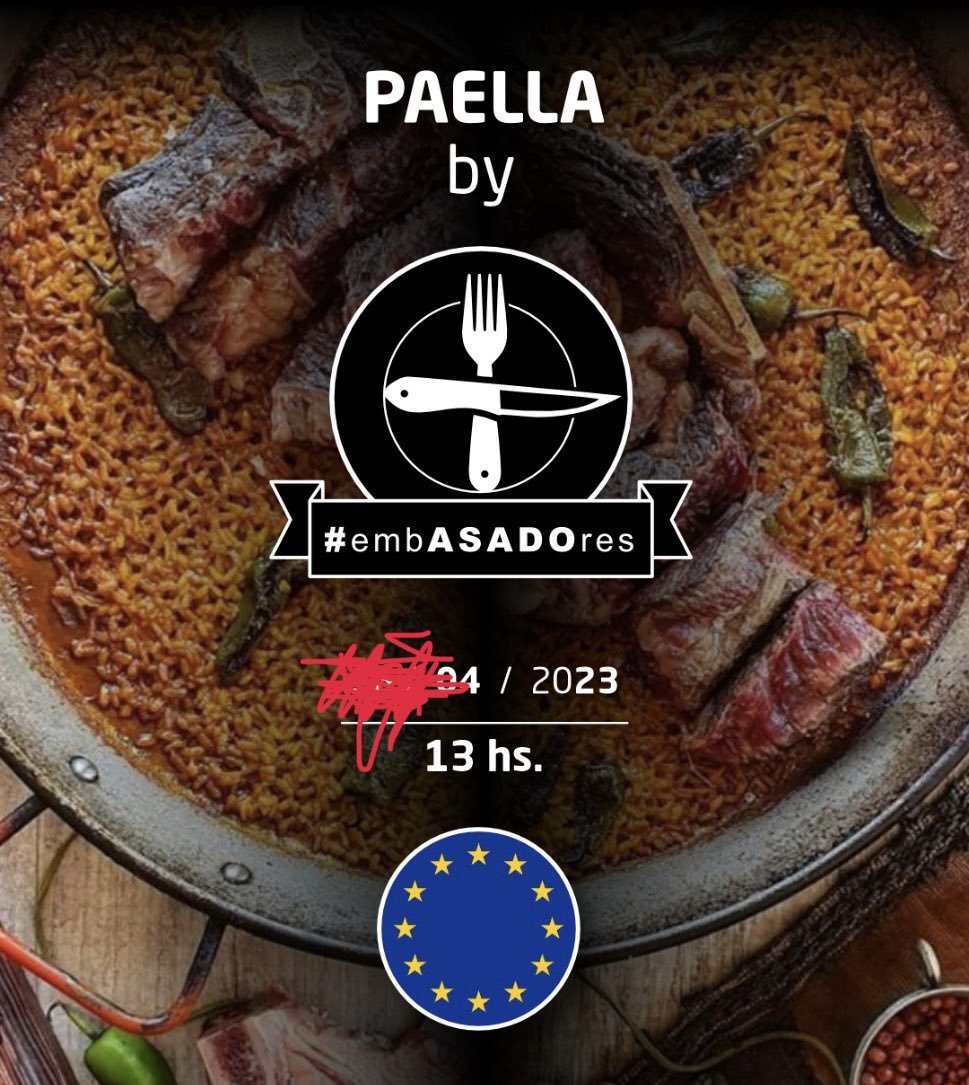 JCCERUTTI's tweet photo. Se viene el primer encuentro de @embasadores 2023 a lo bestia!! Sale #karaoke y que mejor que con @sanmihanovich !!
#paella By #EmbASADOres https://t.co/gQlRvmqpFf