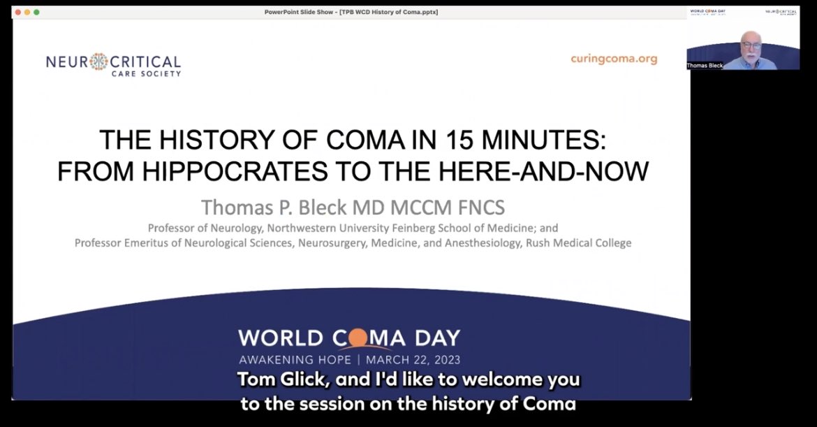 History of Coma #worldcomaday #curingcoma