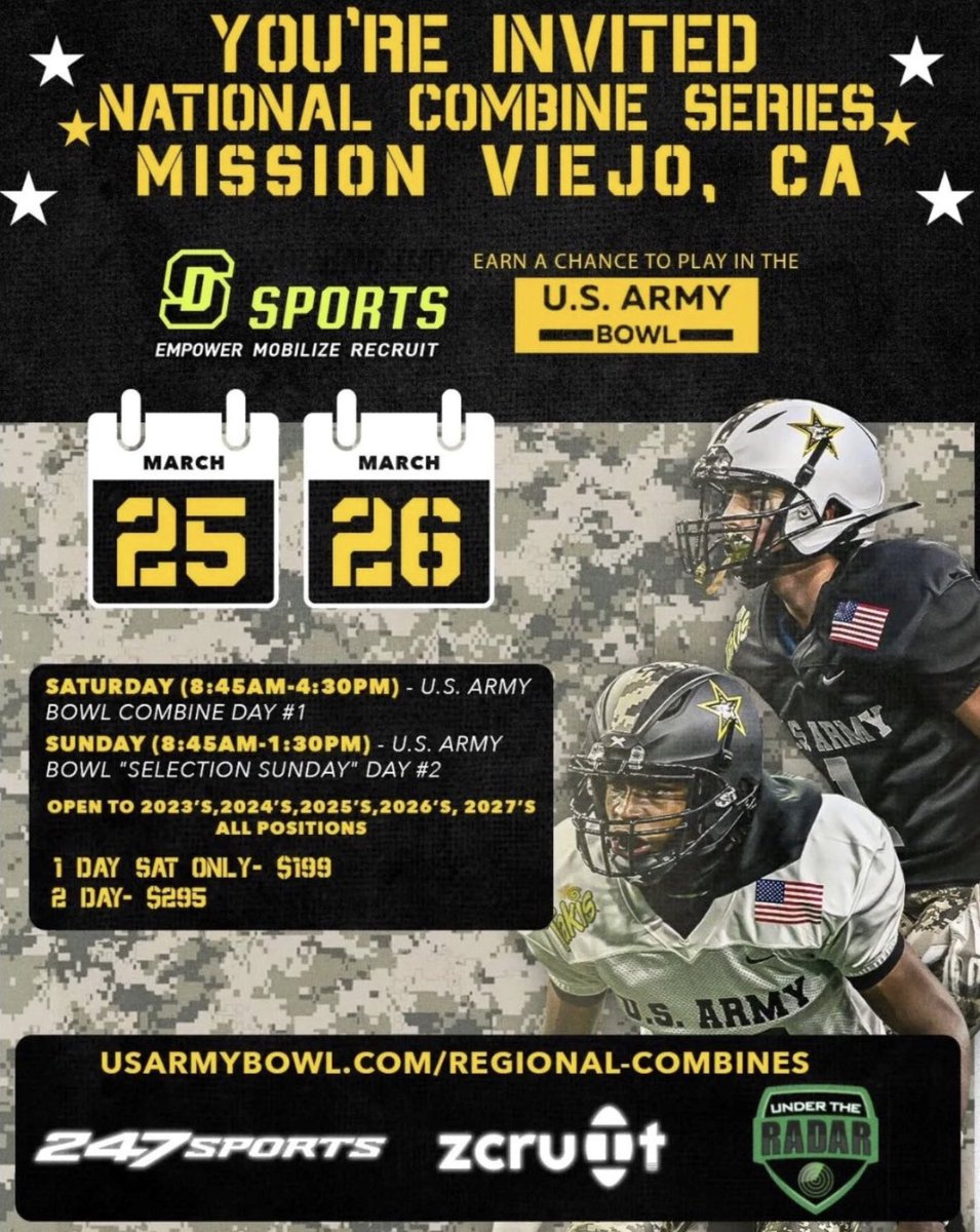 Jonathan Alexander (@jonathanrchs) on Twitter photo Thank you <a href="/MattSeiler_SDS/">Matt Seiler</a> & <a href="/USArmyBowl/">Military Appreciation Bowl Week</a> for the invite!
<a href="/247Sports/">247Sports</a> <a href="/WRHitList/">WR Hit List</a> <a href="/QBHitList/">QBHitList.com</a> <a href="/CoachWLowe/">Coach William Lowe</a> <a href="/TopPreps/">SPORTS NEWS, VIDEOS, GRAPHICS, EXPOSURE & MORE</a> <a href="/PrepRedzoneCA/">Prep Redzone California</a> @coachkeith_1k <a href="/TrePeople/">Tre People</a> <a href="/On3Recruits/">Follow <a href="/Rivals/">Rivals</a></a> @Rivals <a href="/FCProspects_/">First Class Prospects</a> @legacyreceivers <a href="/TheRBClub1/">THE RUNNING BACK CLUB™️</a> <a href="/GregBiggins/">Greg Biggins</a> <a href="/adamgorney/">Adam Gorney</a> <a href="/SDSports/">Signing Day Sports</a> <a href="/widereceivermag/">Wide Receiver Magazine</a> Thank you <a href="/MattSeiler_SDS/">Matt Seiler</a> & <a href="/USArmyBowl/">Military Appreciation Bowl Week</a> for the invite!
<a href="/247Sports/">247Sports</a> <a href="/WRHitList/">WR Hit List</a> <a href="/QBHitList/">QBHitList.com</a> <a href="/CoachWLowe/">Coach William Lowe</a> <a href="/TopPreps/">SPORTS NEWS, VIDEOS, GRAPHICS, EXPOSURE & MORE</a> <a href="/PrepRedzoneCA/">Prep Redzone California</a> @coachkeith_1k <a href="/TrePeople/">Tre People</a> <a href="/On3Recruits/">Follow <a href="/Rivals/">Rivals</a></a> @Rivals <a href="/FCProspects_/">First Class Prospects</a> @legacyreceivers <a href="/TheRBClub1/">THE RUNNING BACK CLUB™️</a> <a href="/GregBiggins/">Greg Biggins</a> <a href="/adamgorney/">Adam Gorney</a> <a href="/SDSports/">Signing Day Sports</a> <a href="/widereceivermag/">Wide Receiver Magazine</a>