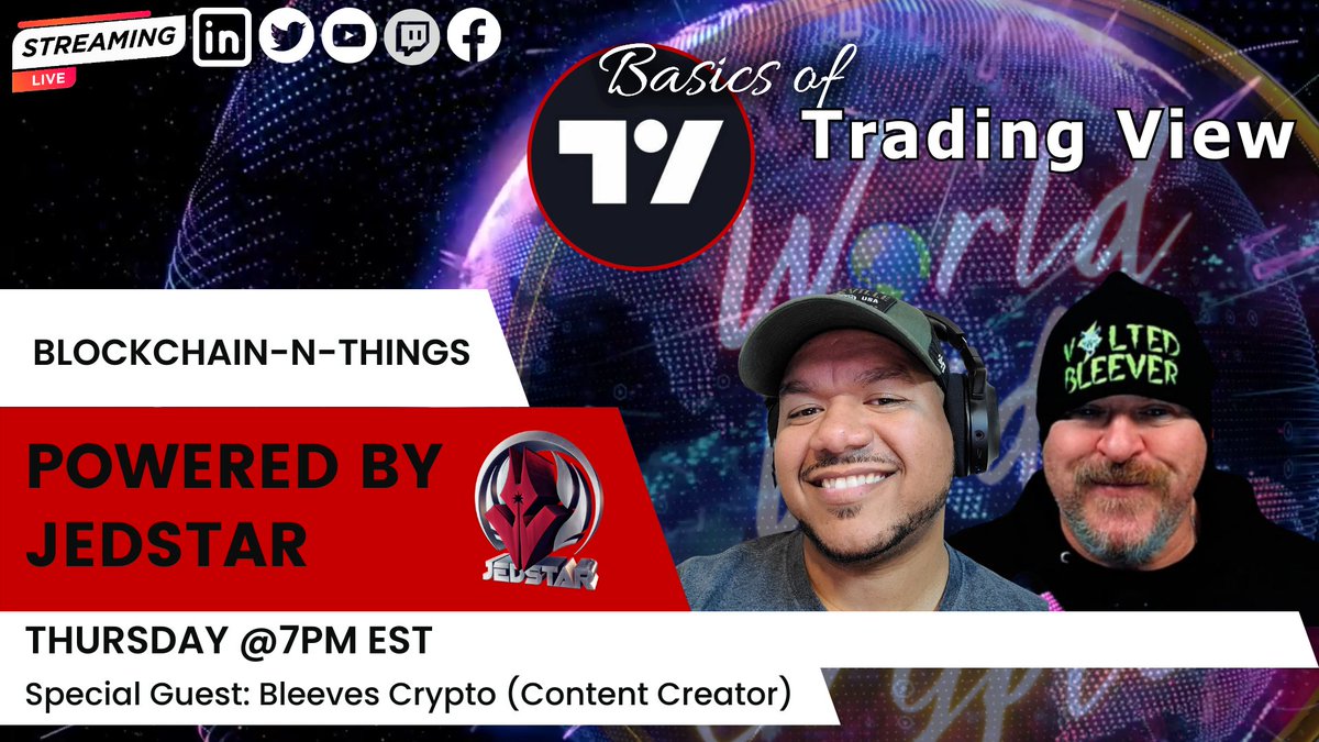 _Dragonryder's tweet image. 🚨📕🚨📕🚨📕🚨📕🚨📕🚨📕
Check out the weekly education stream this Thursday. 
@7pm EST!

Sponsored by 
@JEDSTAROfficial

👉 Blockchain-N-Things 👈

Topic: Basics Of Trading View

🎊 Guest this week is: 

@BleevesCrypto 

#JED #KRED #Gaming #Education

youtube.com/@worldwidecryp…