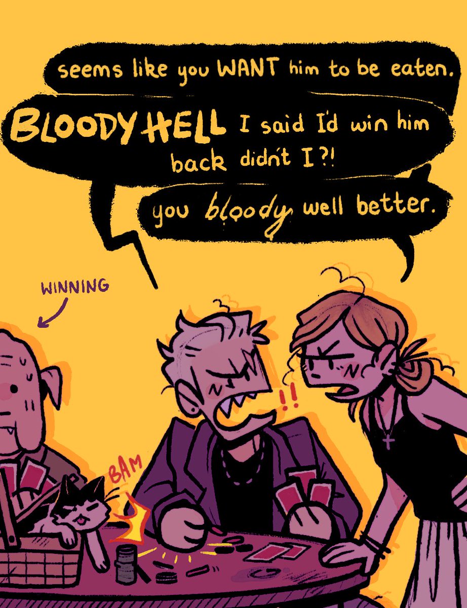 roadkillsunday's tweet image. kitten poker commission 🐈🧺 #btvs #spuffy