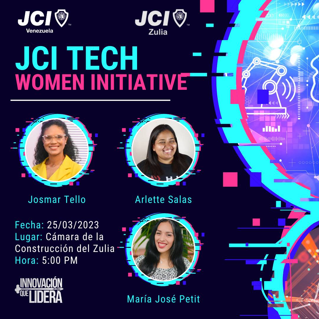 Hoy queremos compartir nuestra emoción por la invitación que recibimos de <a href="/JCIZulia/">Camara Junior Zulia</a> y <a href="/JCIVenezuela/">JCI Venezuela</a> para participar en el foro "JCI Tech Women Initiative" el próximo sábado 25 de Marzo en la Cámara de la Construcción del #Zulia. 

🧵