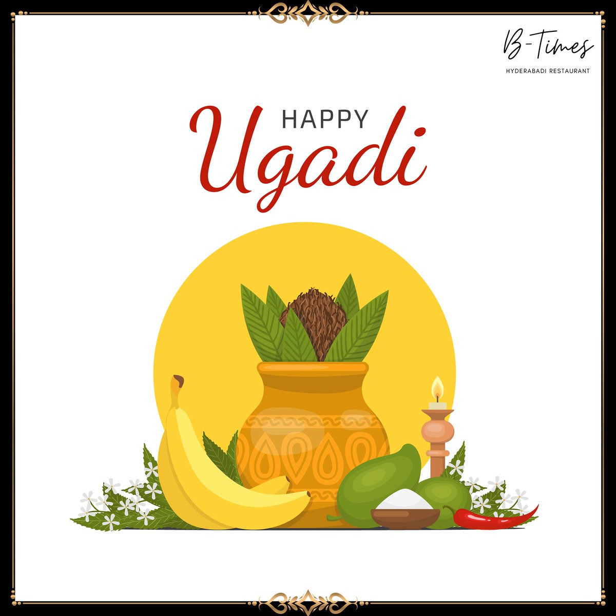 BiryaniTimes's tweet photo. Let's put the shadows of the past behind and look forward to a new beginning...

Wishing you a Ugadi full of fun and frolic !!

From,
Team #bTimes https://t.co/W3dPaOAnv1