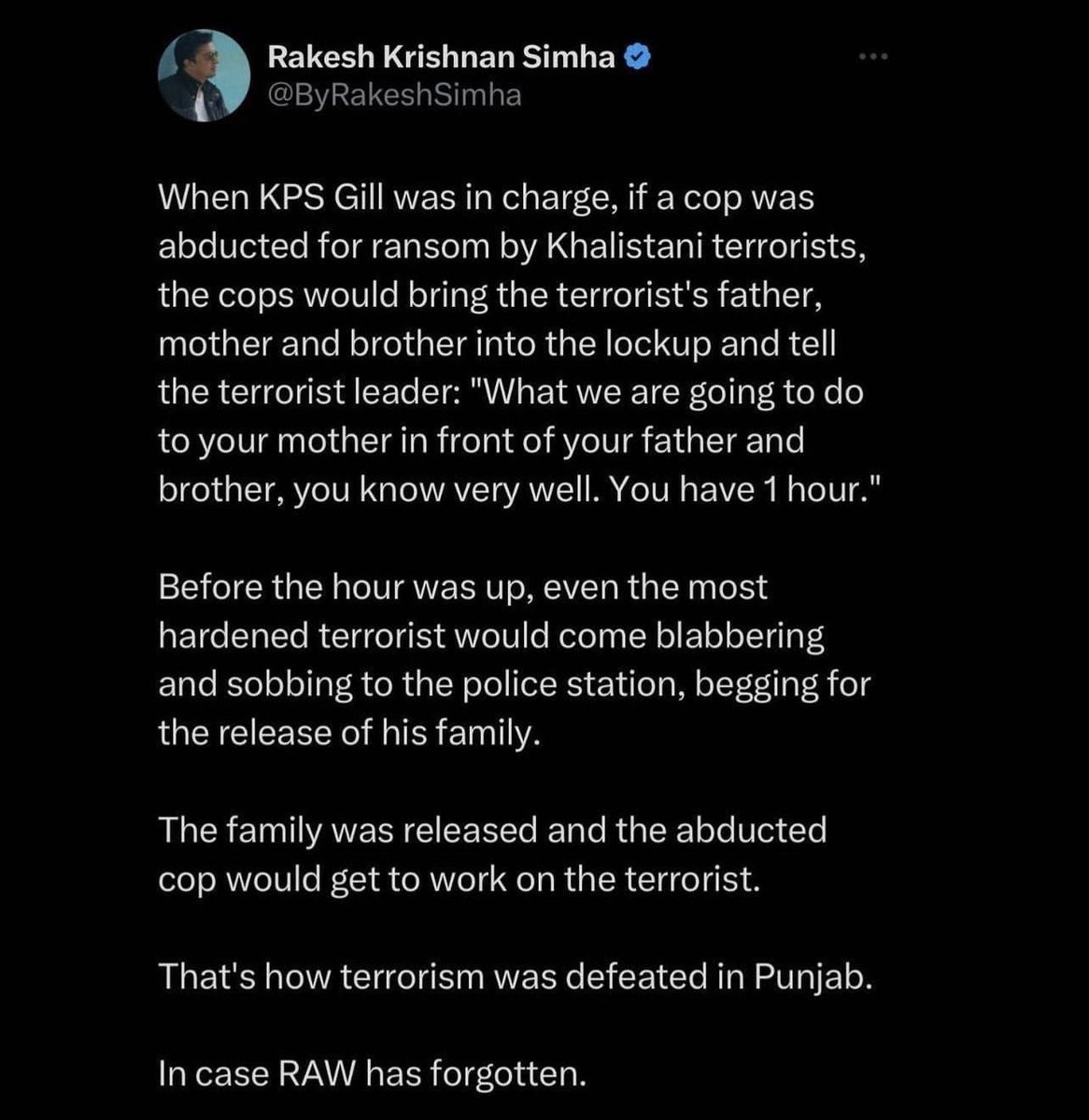 This Hindu Extremist is showing his own hate and also exposing how @PunjabPoliceInd stripped, raped or threatened to rape Sikh women in their custody in 1980s & 90s. This is what Human rights body & Sikhs have been saying & now a hate filled Hindu extremist confirms it.…