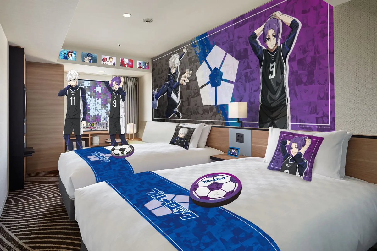 ブルーロック プリンスホテル ブルーロック」潔＆凪たちがお出迎え♪ どのペア部屋にするか迷っ