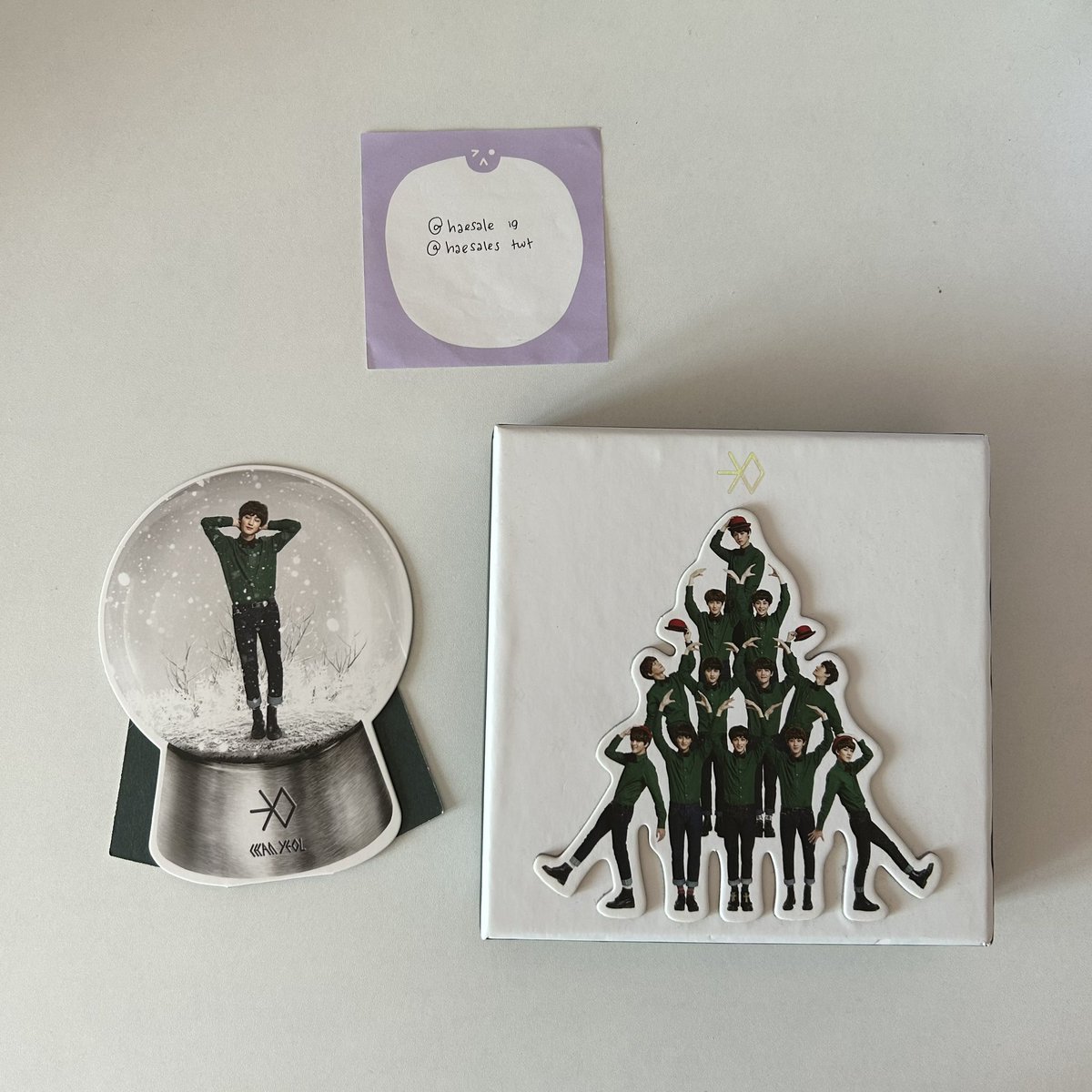 haesales's tweet photo. wts selling exo albums

power of music + xiumin pc photocard &amp; comic page $20 shipped

miracles in december + chanyeol snow globe $18 shipped

exo planet exo’luxion dvd $20 shipped

→ usa only, tracking # included

@exotradekpop @exotradeusa @sm_trades https://t.co/D6zWiUUiPF