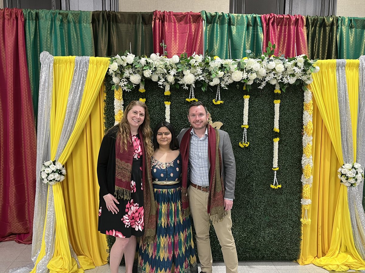 KristenLabazzo's tweet photo. So grateful to be invited to the Rutgers Hindu YUVA “Guru Vandana” celebration of teachers with fellow @BMERutgers prof   @GormleyLab. Special thanks to our student and Hindu YUVA president, Srishti Pal for hosting an event filled with beautiful traditions and appreciation! https://t.co/6jbKc1J2xe