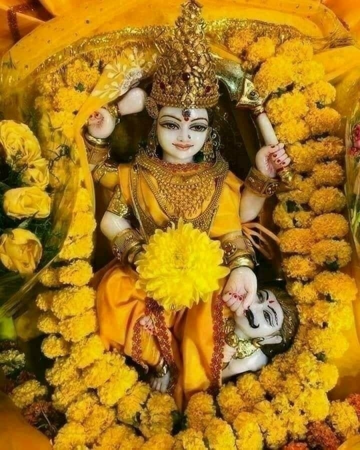 माँ की पूजा करने से असीम आनंद की प्राप्ति होती है। माँ सदैव अपने भक्तों की हर बाधाओं से रक्षा करती हैं। शुभ नवरात्रि!