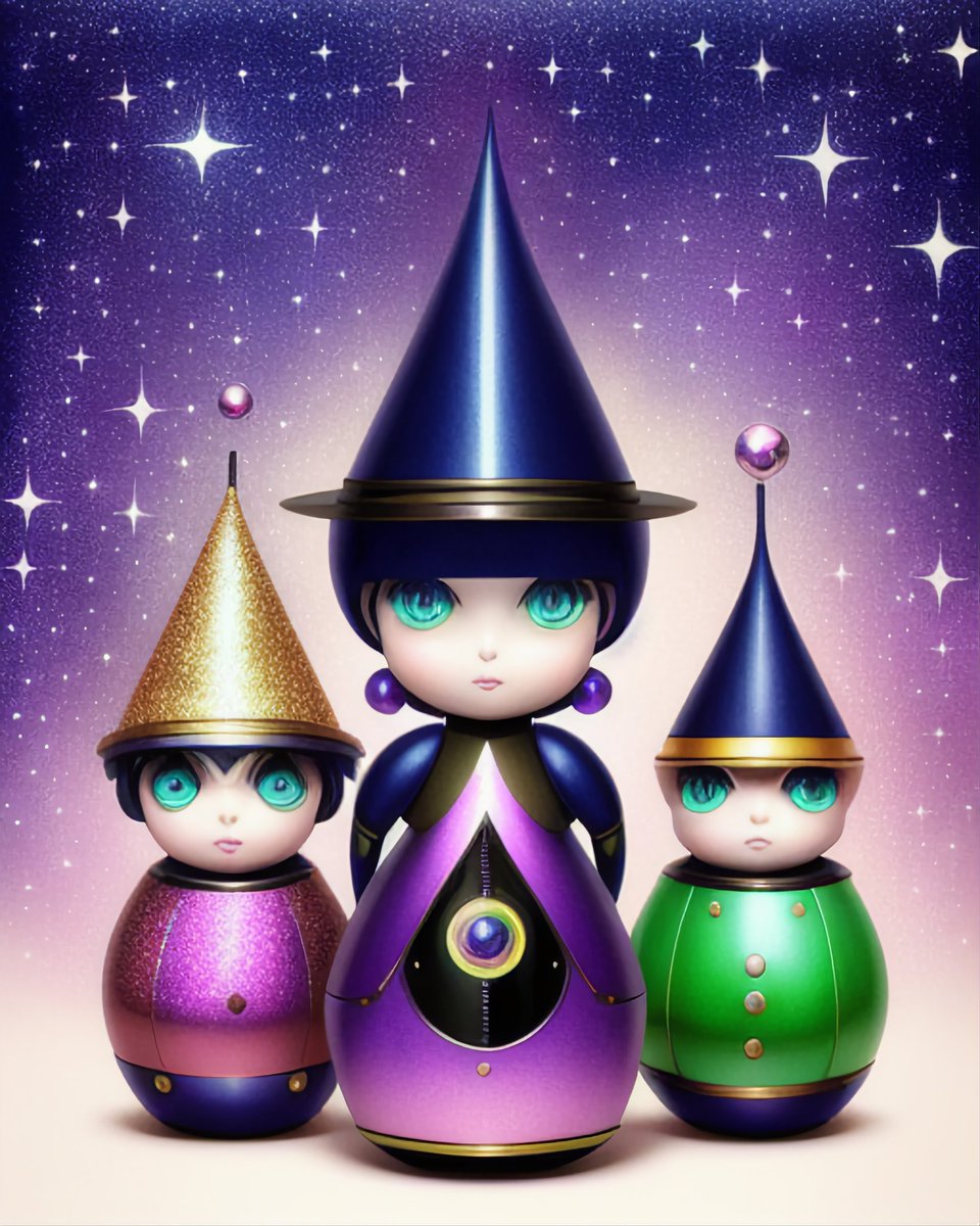 PsychOhAiArt's tweet photo. Weird robots - made with @get_starryai #aiart #digitalart #starryaifeatured #tinyrobots #starryaiweekly https://t.co/bCAflb48rP https://t.co/4MXtwgogYT