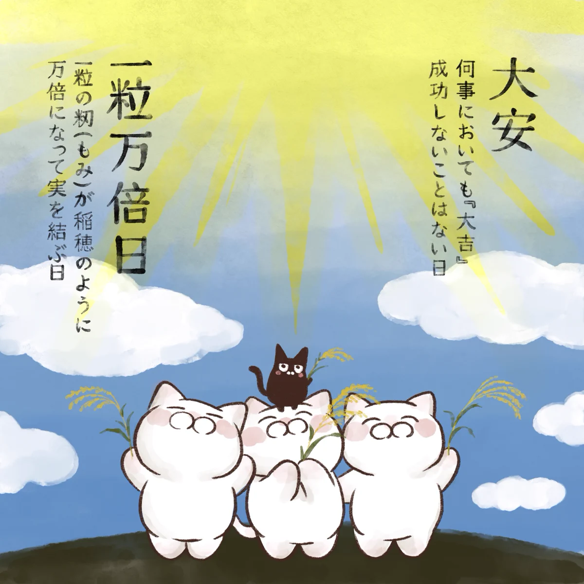 2023年5月10日は縁起の良い日！「大安」と「一粒万倍日」の２つが重なる！