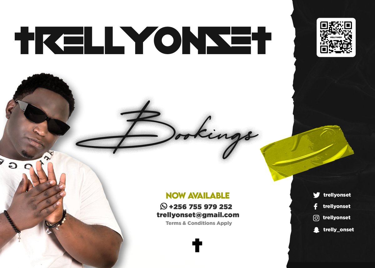 trellyonset's tweet photo. Lets put some heat to those gigs ,Bookings now Available ! #trellyonset #bookingsavailable https://t.co/soBVXi24ha