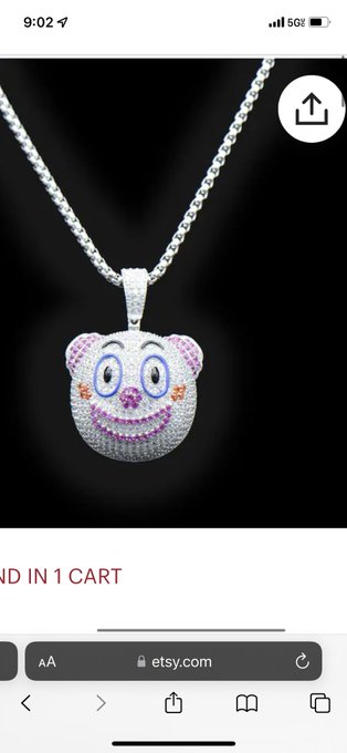 I bought this fucking necklace when I was drunk and completely forgot about it bc I said this man made