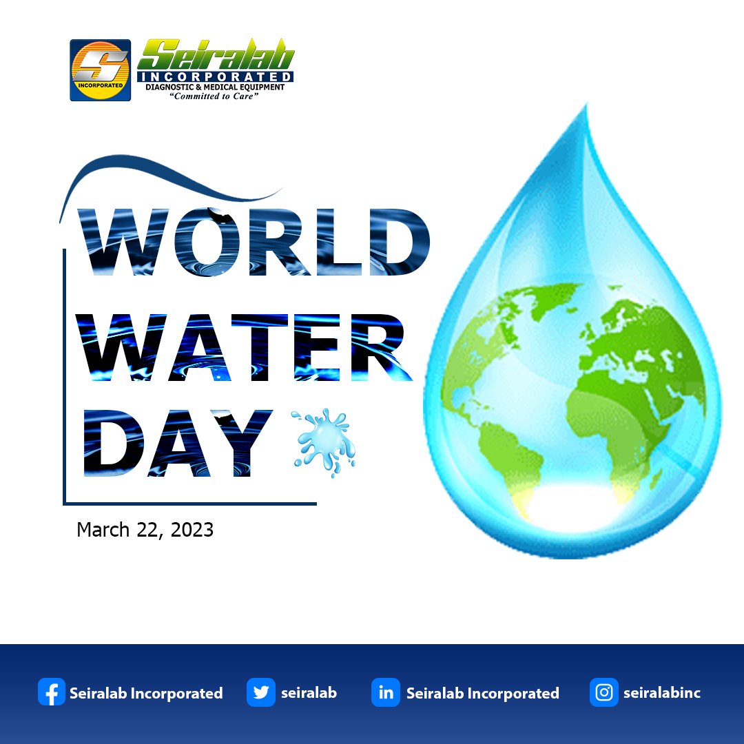 seiralab's tweet photo. 💧 World Water Day 2023 is about accelerating change to solve the water and sanitation crisis. And because water affects us all, we need everyone to take action.  

Read more in https://t.co/4UeL6YJgoG

#SeiralabIncorporated #MedicalSupplies #MedicalEquipment #CommittedToCare https://t.co/jz7aYPoC9M