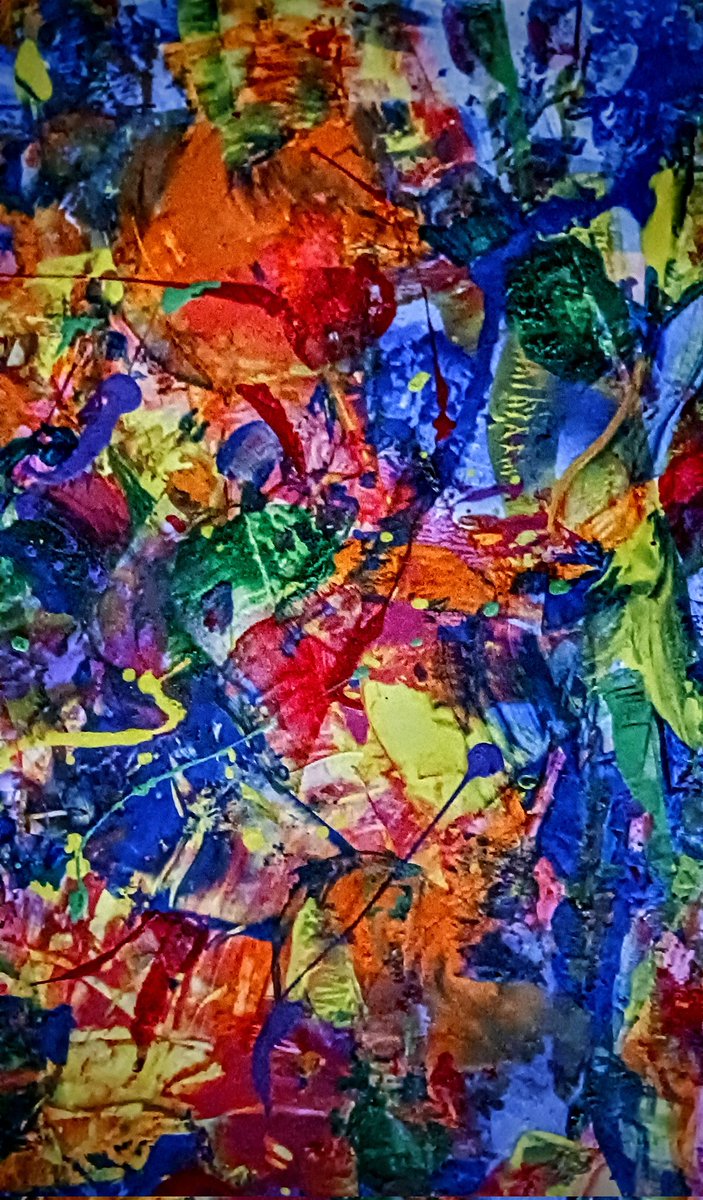"Your thoughts, visions, dreams and the action you take will create the reality you want!" #TuesdayFeeling #abstractpainting #abstractartist #ArtistOnTwitter