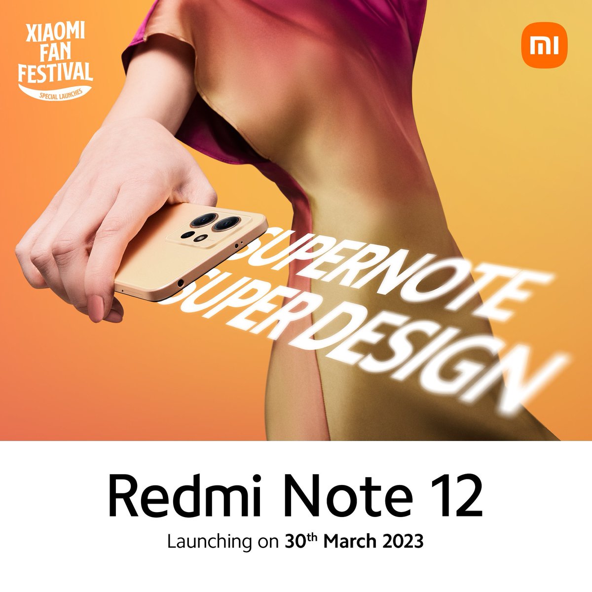 Huilgol's tweet image. I am in love of this colour!! 😍😍

It&apos;s Super Chic. Super Sleek. Super Stylish. 

Presenting the #SuperNoteSuperDesign, #RedmiNote12.