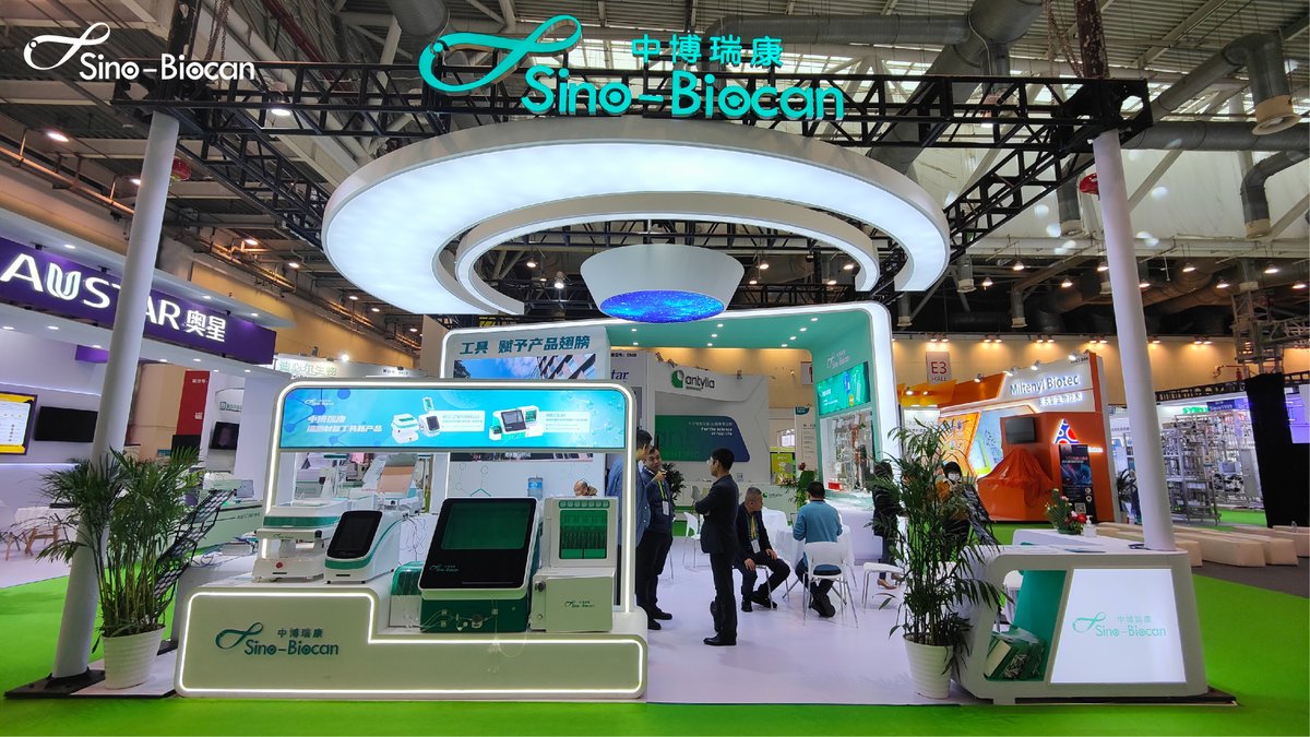 SinoBiocan's tweet image. The 8th E-Trade Bioindustry Conference was held on March 18th - 19th , Sino-Biocan was thrilled to attend 2023EBC as the exhibitor to show all the visitors our self-developed, GMP-grade, fully closed, modularized and continuous cell preparation tools.