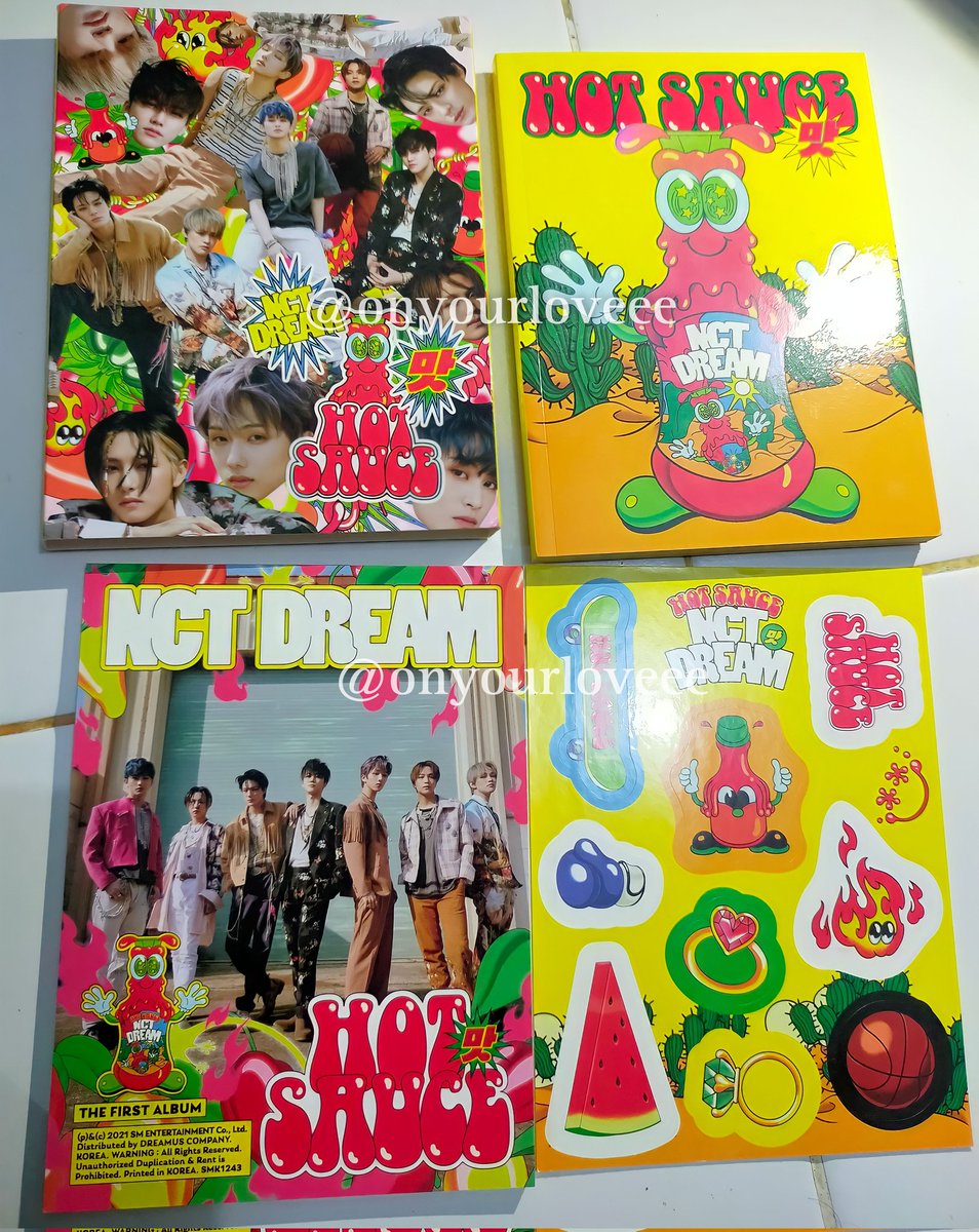 onyourloveee's tweet photo. WST // want to sale 
• Album only Nct Dream Hot Sauce
• Album only Nct Dream Hello Future
• Album only Nct 127 Sticker
• Album only Nct 127 Favorite
• Album only Nct 2021 Universe

✓ dapet semua yg di gambar
✓ bisa 🍊 dom jatim
✓ price? Dm aja

t. wts album only nct https://t.co/8z4WaRvfgc
