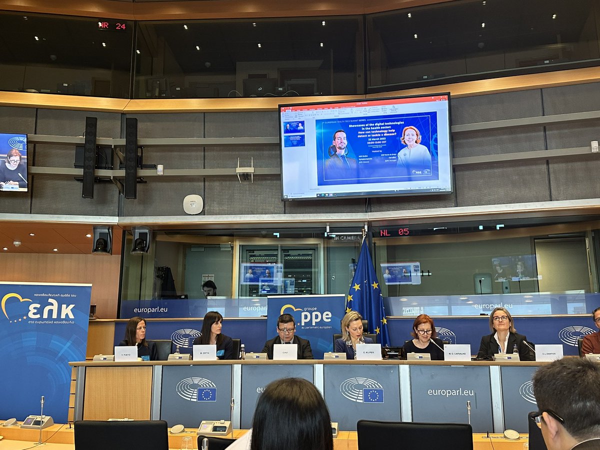 Showcases of the #digital technologies in the #health sectors: how can #technology help detect or tackle a #disease? hosted by @Kympouropoulos and @mgracacarvalho in the @Europarl_EN.