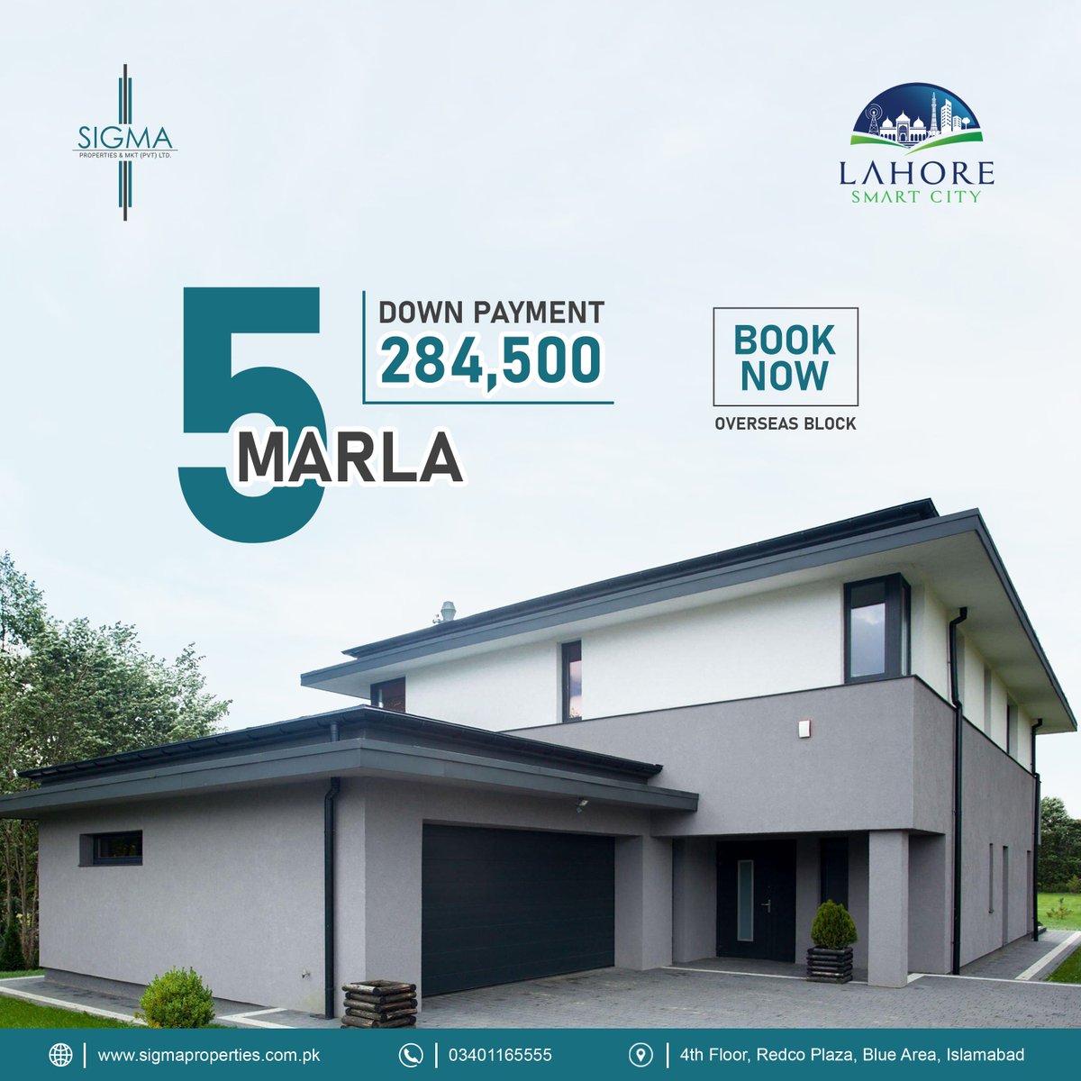 The best opportunity for Overseas clients to buy a 5-marla residential plot at an affordable price. Lahore Smart City offers you booking of the plot at a down payment of only PKR 284500. #LahoreSmartCity #SmartCity #LSC #Lahore #electricvehicles #lahoresmartcityupdates #LEBP #NHA