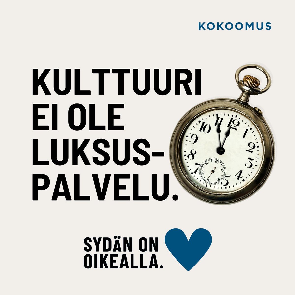 sannigrahn's tweet photo. Kulttuuri kuuluu kaikille, ei vain harvoille! 💙

Miten monelle lapselle ja nuorelle kulttuuri on antanut siivet, miten monen ikääntyvän henkireikä kulttuuri on. Kulttuuri tuo elämään sävyjä, merkitystä, avaa silmiä ja maailmoja. 💙 

Lisää kulttuuria! #sydänoikealla https://t.co/AilN9Eg5Ls