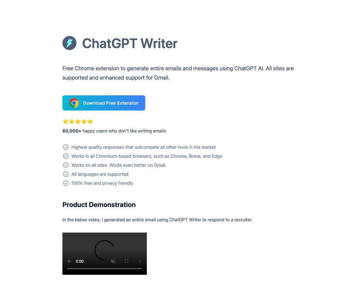 enbifa's tweet image. 🔥💡Discover &quot;ChatGPT Writer&quot; 

The ⌚ Productivity AI Tool

Try it at chatgptwriter.ai

Follow me for new #AI Tools.

Check it out among hundreds of other AI tools on my #AIToolbox repository:

github.com/enbifa/AI-Tool… 

#ChatGPTWriter
#AI