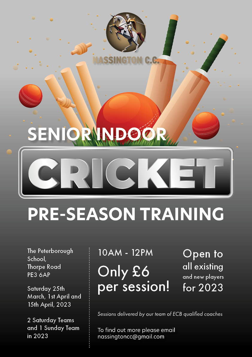 Nassington CC (@nassington_cc) on Twitter photo Training for our Senior 1st and newly formed 2nd XI is taking place this Saturday <a href="/peterboroughsch/">The Peterborough School</a> from 10am to Midday. New players welcome.
Our 1st team secured promotion to <a href="/Huntsccl/">Hunts Cricket League</a> Division 1 last season and our new 2nd XI will compete in the <a href="/official_NCL/">NCL</a>
#localcricket Training for our Senior 1st and newly formed 2nd XI is taking place this Saturday <a href="/peterboroughsch/">The Peterborough School</a> from 10am to Midday. New players welcome.
Our 1st team secured promotion to <a href="/Huntsccl/">Hunts Cricket League</a> Division 1 last season and our new 2nd XI will compete in the <a href="/official_NCL/">NCL</a>
#localcricket