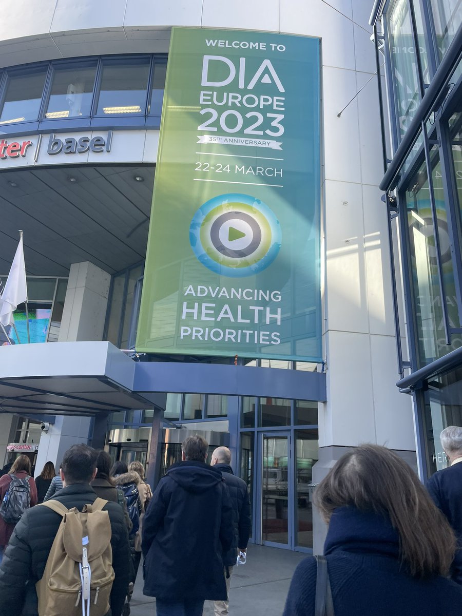 #DIA2023 Congress starts in #Basel! 
#AdavancingHealthPriorities. Excited about many encounters expected with #stakeholders and @EFPIA @VaccinesEurope members