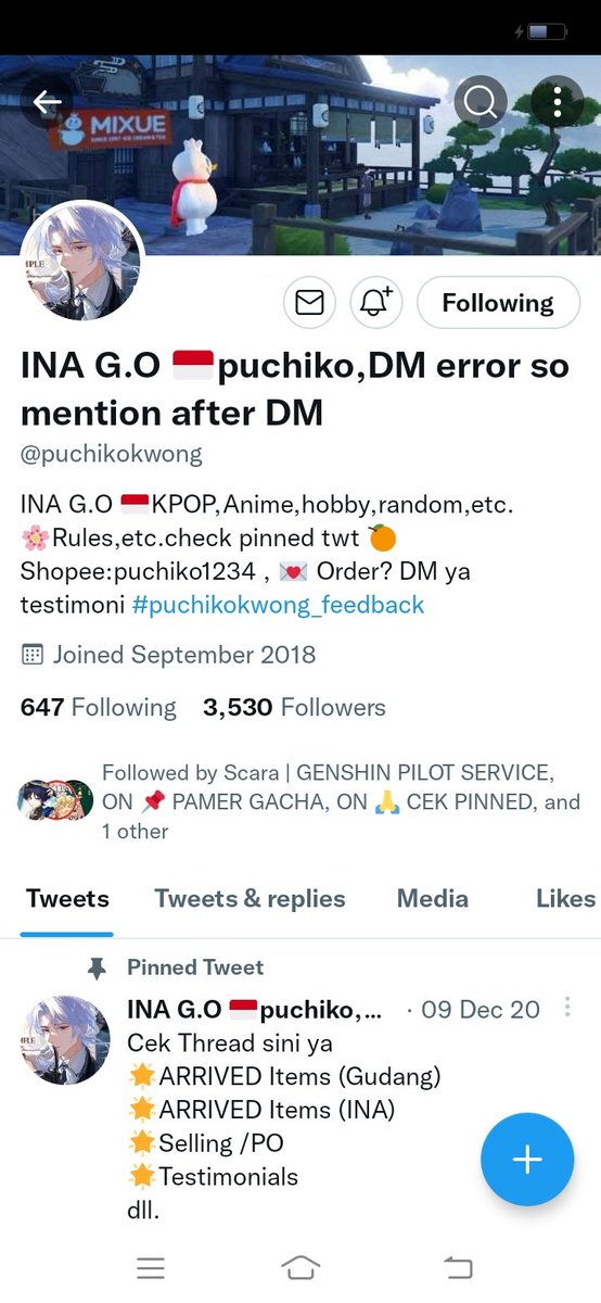 Erlang_07's tweet photo. @puchikokwong Makasih giveaway nya https://t.co/MRVfCTtRUS