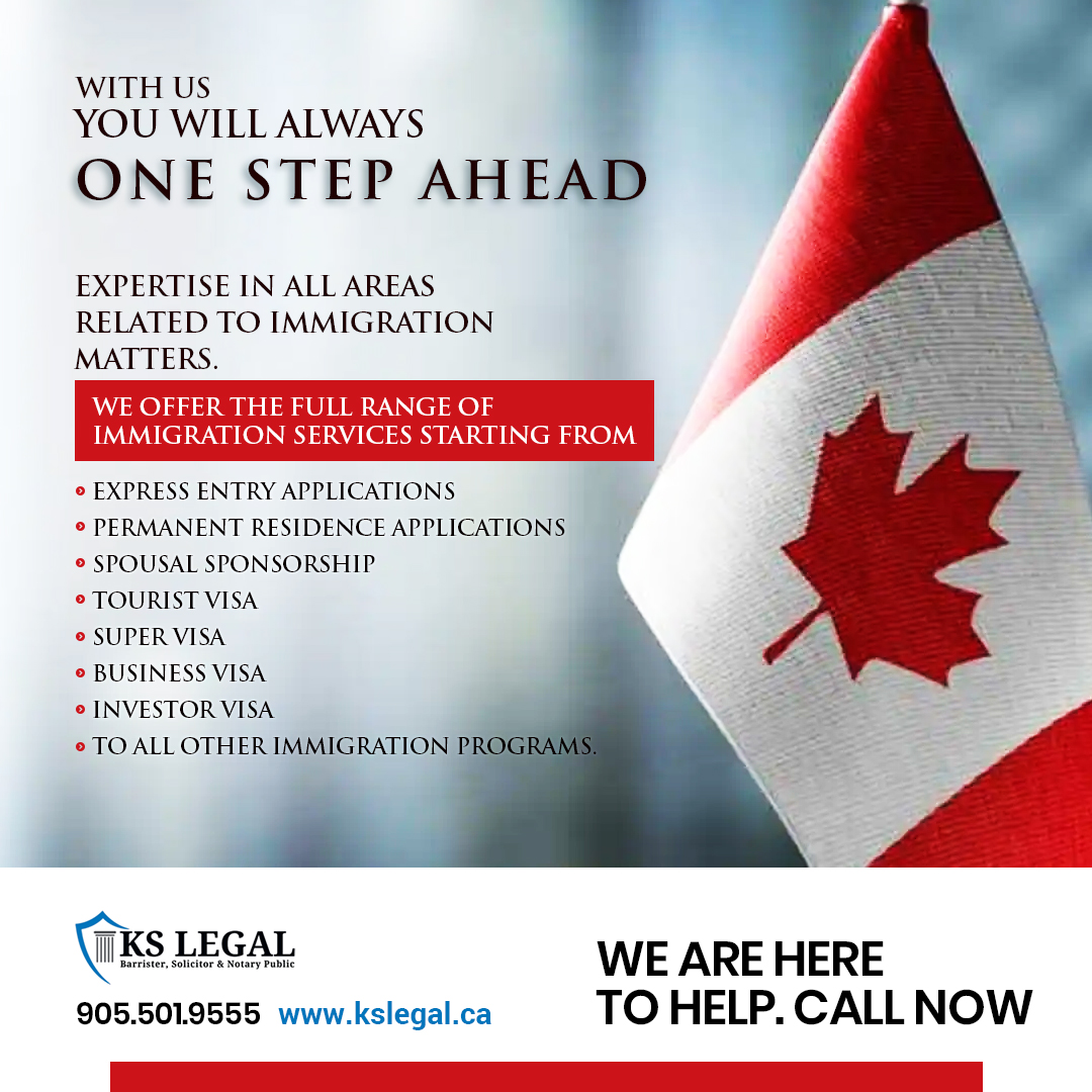 kslegal's tweet image. We offer the full range of immigration services starting from 
➡️ #Express Entry
➡️ #PNP
➡️ #SpousalVisa
➡️ #TouristVisa
➡️ #SuperVisa
➡️ #BusinessVisa
➡️ #InvestorVisa etc.
🌐 kslegal.ca
📞 +1 905 501 9555