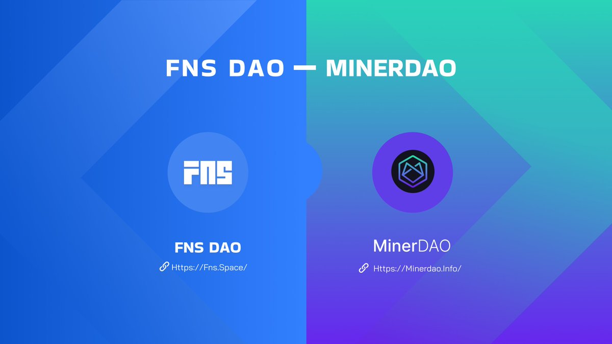 FNS DAO <a href="/FNS_SPACE/">FNS DAO</a> AMA will start at 8:00 UTC+8, Come quickly and get 25 domain whitelists for free!
🗓️ crew3.xyz/c/minerdao/que…