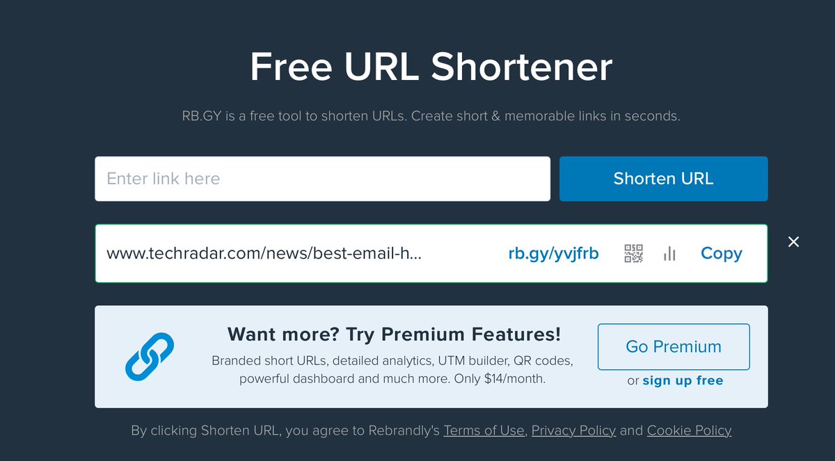 In need of a #free #url shortener WITHOUT the annoying signup?

➡️Try free-url-shortener.rb.gy

Works like a charm 👍

#URL #coding #tools #dev #developers #programming #programmer #programmers #WordPress #wordpresswebsite #tip