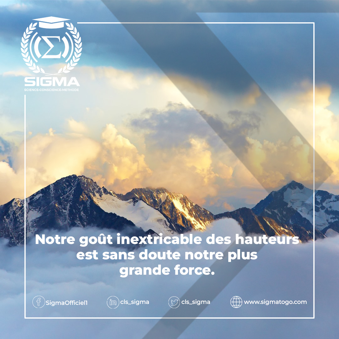 cls_sigma's tweet photo. #clssigma
Notre goût inextricable des hauteurs est sans doute notre plus grande force.
#education #ecole #college #lycee #TgTwittos #Togo #CIV225 #Team228 @RFIAfrique @EducationTg #Togo #Lome https://t.co/7HyeTffU9K