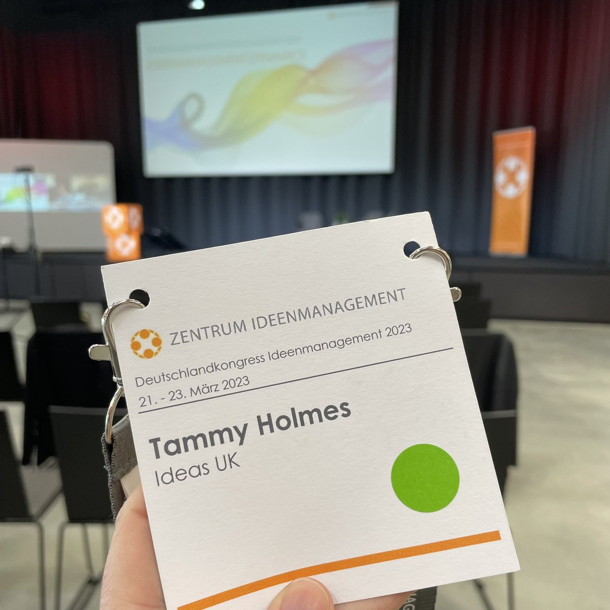 Lucky to be able to represent <a href="/ideasUKofficial/">ideasUK</a> &amp; @wmahsn at the Germany Ideas Management conference #DK23 #ZI4U #ideapioneer2 #innovation #TestingMyGermanSkills